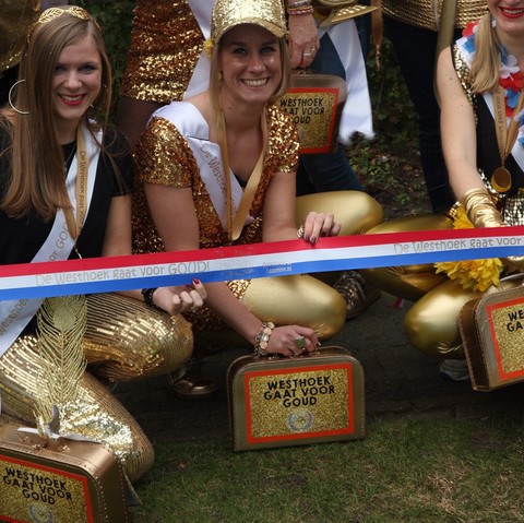 Rol gepersonaliseerd lint roodwitblauw